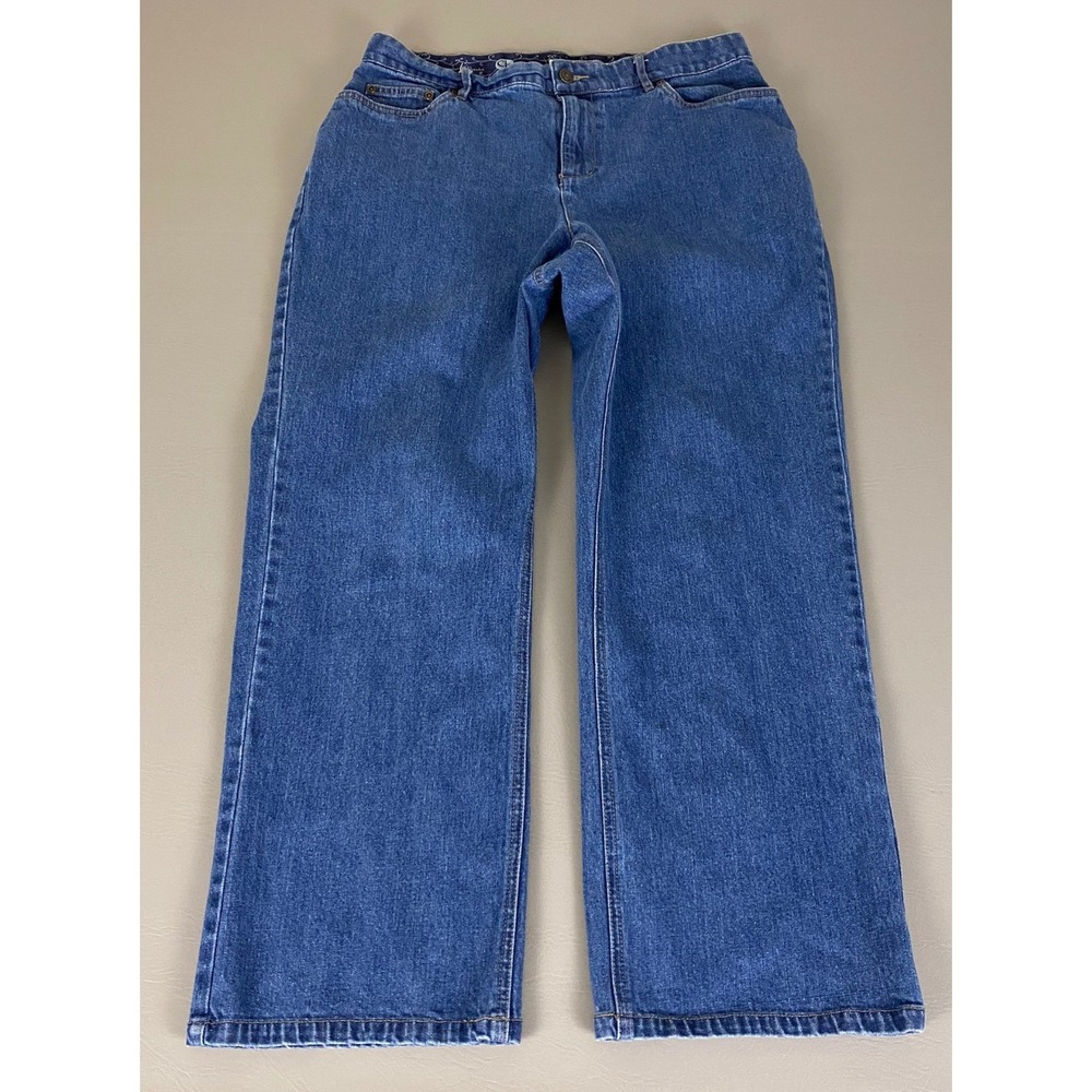 Christoper Banks CB Comfort Waist Jeans Women's 14P‎ Denim Blue Petite Straight